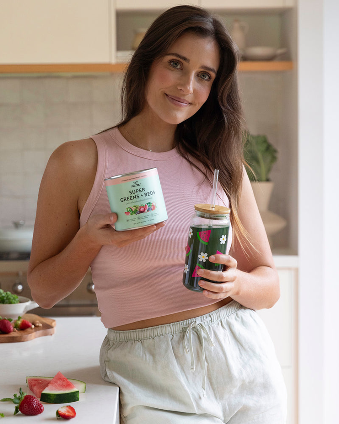 Xistox Super Greens + Reds Watermelon Strawberry